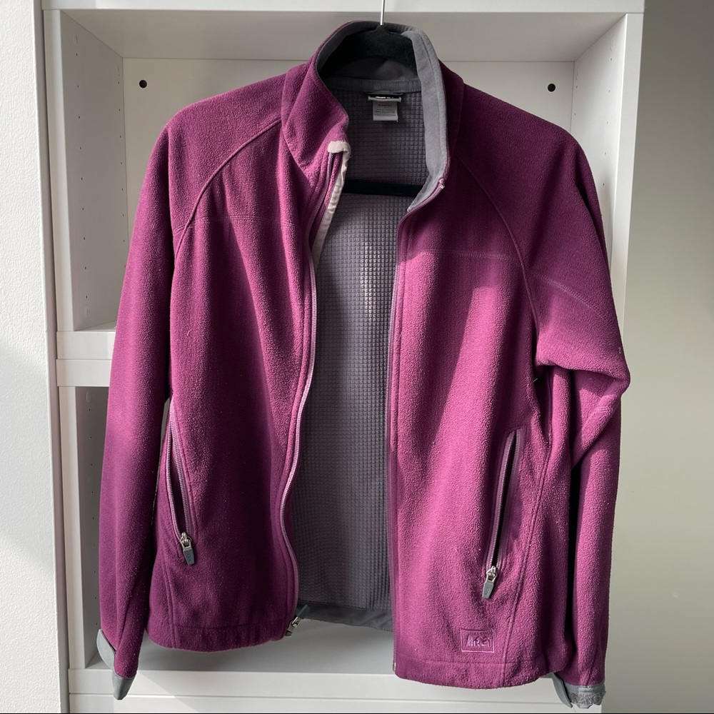 REI fleece jacket.